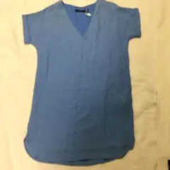 ラルフローレン　絹100%水色チェニック