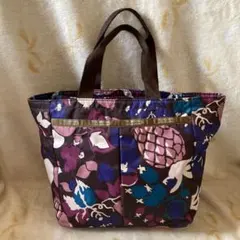 les portsacフルーツ柄ナイロン製トートバッグ