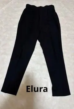 エルーラ　Elura スラックスパンツ ブラック　L