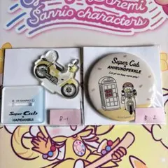 サンリオ　はぴだんぶい　アクリルスタンド　缶バッジ　あひるのペックル　Bセット