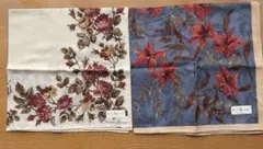 ラルフローレン　花柄ハンカチ　2枚セット　新品　大判　ダクシール付きのサムネイル