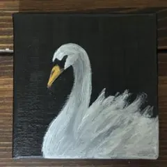 No.5『静寂』 アクリル原画 手描き