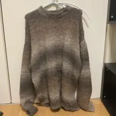 EMMA CLOTHES ウール混 オーバーサイズクルーネックニット