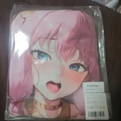 牛角美女アニメキャラクター!!シークレットバスタオル！！ ピンク、X53274