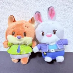ズートピア　ニック　ジュディ　ぬいぐるみセット　うるぽちゃちゃん