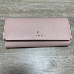 FURLA ピンク レザー 長財布