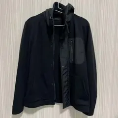 COMME CA ISM ブラック デッキパーカ フード付き