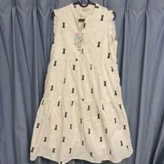 PAUL & JOE 猫柄 ティアードワンピース 160cm 新品