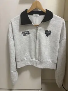 INGNI ハーフジップ スウェット グレー Mサイズ