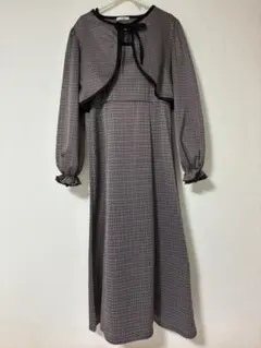 Lutique しまむら　ワンピース ブラウン Mサイズ セットアップ
