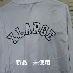XLARGE ホワイト 長袖シャツ ポケット付き