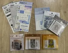 シール／ステッカー　コラージュ・デコ　まとめ売り　9種