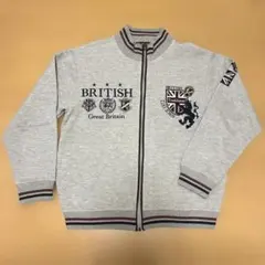 BRITISH Traditional キッズ ジップアップ ジャケット グレー