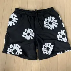 デニムティアーズ ブラック ショートパンツ 花柄 us drip y2k