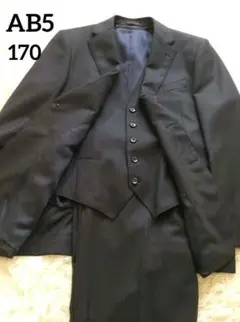美品♡ HILTON ヒルトン 3peaceメンズスーツセット 5AB ネイビー