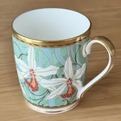 ノリタケ Noritake ボーンチャイナ マグカップ オーキッド柄 蘭 金彩