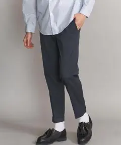 BY コードレーン ノープリーツ スリム アンクルパンツ