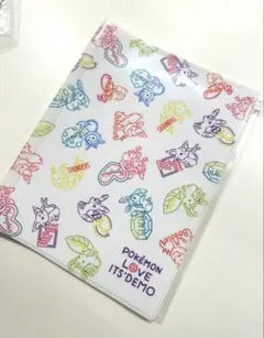 ポケモン　ブイズ　ドット絵　5PクリアファイルA4（ピカチュウとブイズ） ポケモン ブイズ ドット絵 5PクリアファイルA4（ピカチュウとブイズ