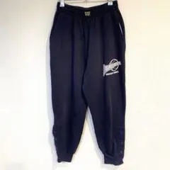 【ベンチウォーマー】バスケスウェットパンツ 裾サイドボタン ウエストゴム紐 S