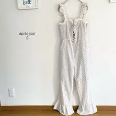 après jour レースアップサロペット　62bw