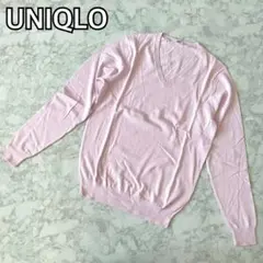 【ビジネスにも◎】UNIQLO ユニクロ セーター ニット 長袖 S ピンク