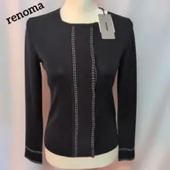 新品タグ付き☆renoma♡ブラック長袖カーディガンのサムネイル