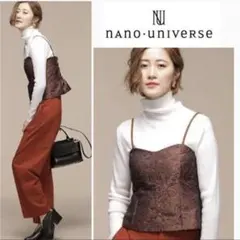 ⭐︎nano universe✩フラワージャガード ビスチェ キャミソールのサムネイル