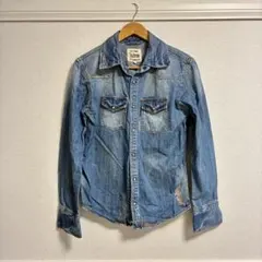 【ジャックローズ】Jackrose デニムシャツ ダメージ加工【L】のサムネイル