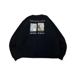 mark Gonzalez スウェット トレーナー プリント 黒 L