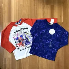 キッズ　長袖　Tシャツ　ポケモン　2枚組　110㎝