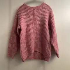 SIMPLICITÉ ピンク ニットセーター 長袖