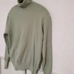 【値下げ✨】薄緑 タートルネック セーター