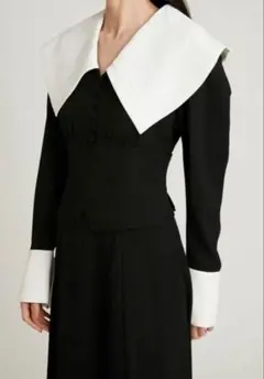 CARLA Ruffle 2way Peplum Jacket -ネイビー - メルカリ