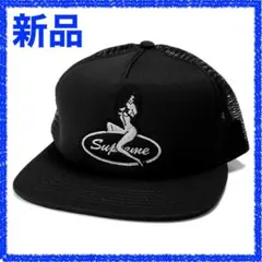 シュプリームピンナップメッシュバック5パネルキャップ ブラック se1145r