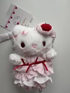 サンリオ ハローキティ　キティ　いちごホイップケーキ マスコットバックチャーム