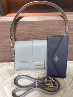 本日発送可コーチ♡ショルダーバッグ♡チャーム付き♡財布おまけ