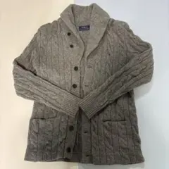 専用Ralph Lauren グレー カーディガン　少し分厚め　ラルフローレン