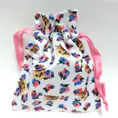 ポール&ジョー新品 ねこ柄 限定レア 巾着袋 ネコ