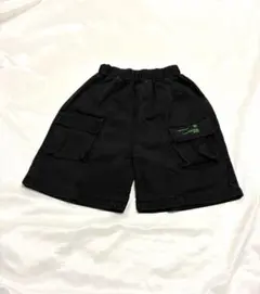 キッズ 男の子 ハーフパンツ 110 子供 ズボン 夏 黒 ブラック