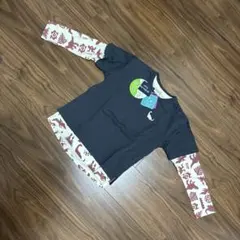 新品　シシュノン　恐竜プリント 長袖Tシャツ