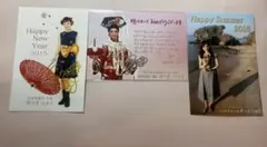 宝塚歌劇団 雪組 野々花ひまり サイン入りお礼状 3枚セット