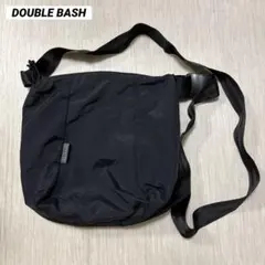 【美品】DOUBLE BASH ダブルバッシュ ナイロンショルダーバッグ 黒