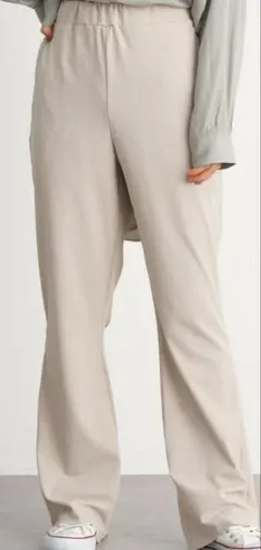 アースミュージックアンドエコロジー　フレアリブパンツ