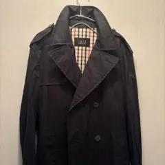 DAKS トレンチコート　黒　Lサイズ