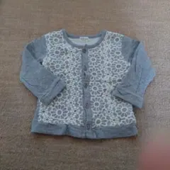 kid's zoo 花柄レース カーディガン