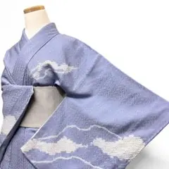 絞り　未着用　付け下げ　紗綾形地紋　鹿の子　流線　着物　012b p ms