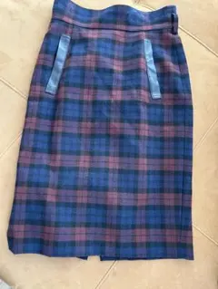 ジャスグリティ　チェック柄タイトスカート サイズ0