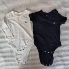 GAP ロンパース 2枚セット ホワイト ネイビー