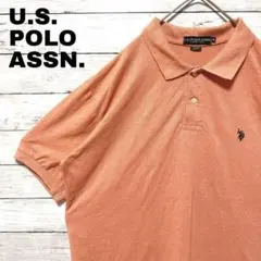 65n US古着 ユーエスポロアッスン 鹿の子 半袖ポロシャツ ポニー刺繍