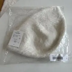 GRL ホワイト ファーバケットハット